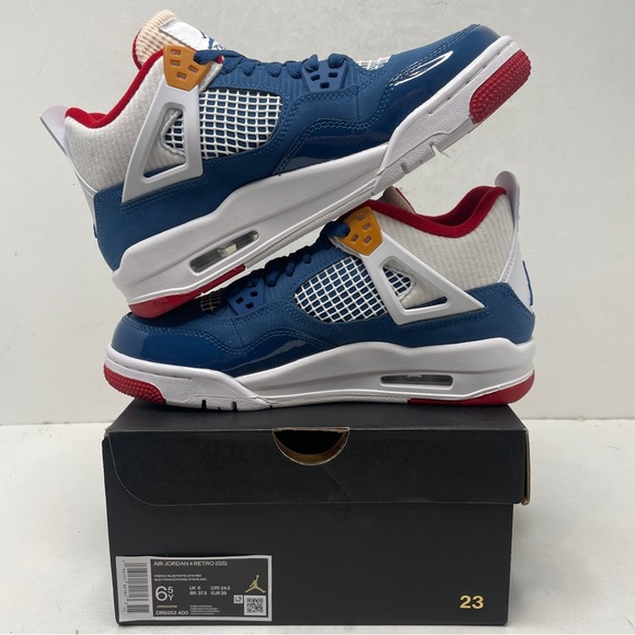 Nike Air Jordan 4 Retro GS “Messy Room/French Blue” 2023 - Picture 3 of 4